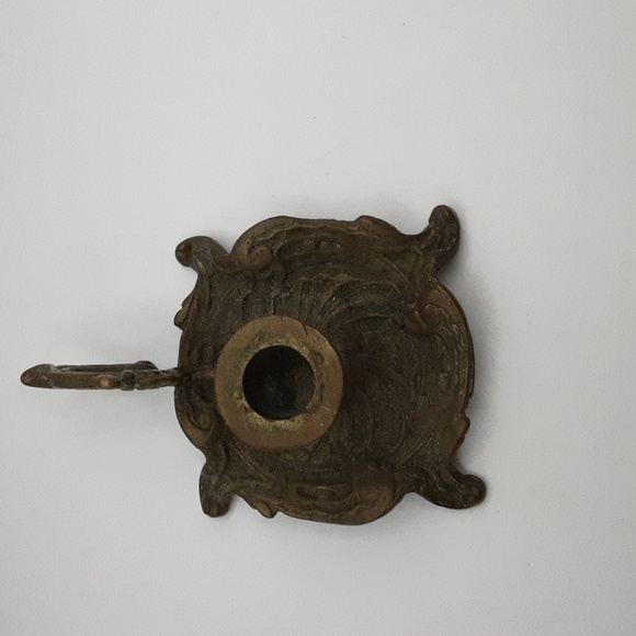 Victorian Brass Candle Holder by George Johnson Made in England - Picture 5 of 9